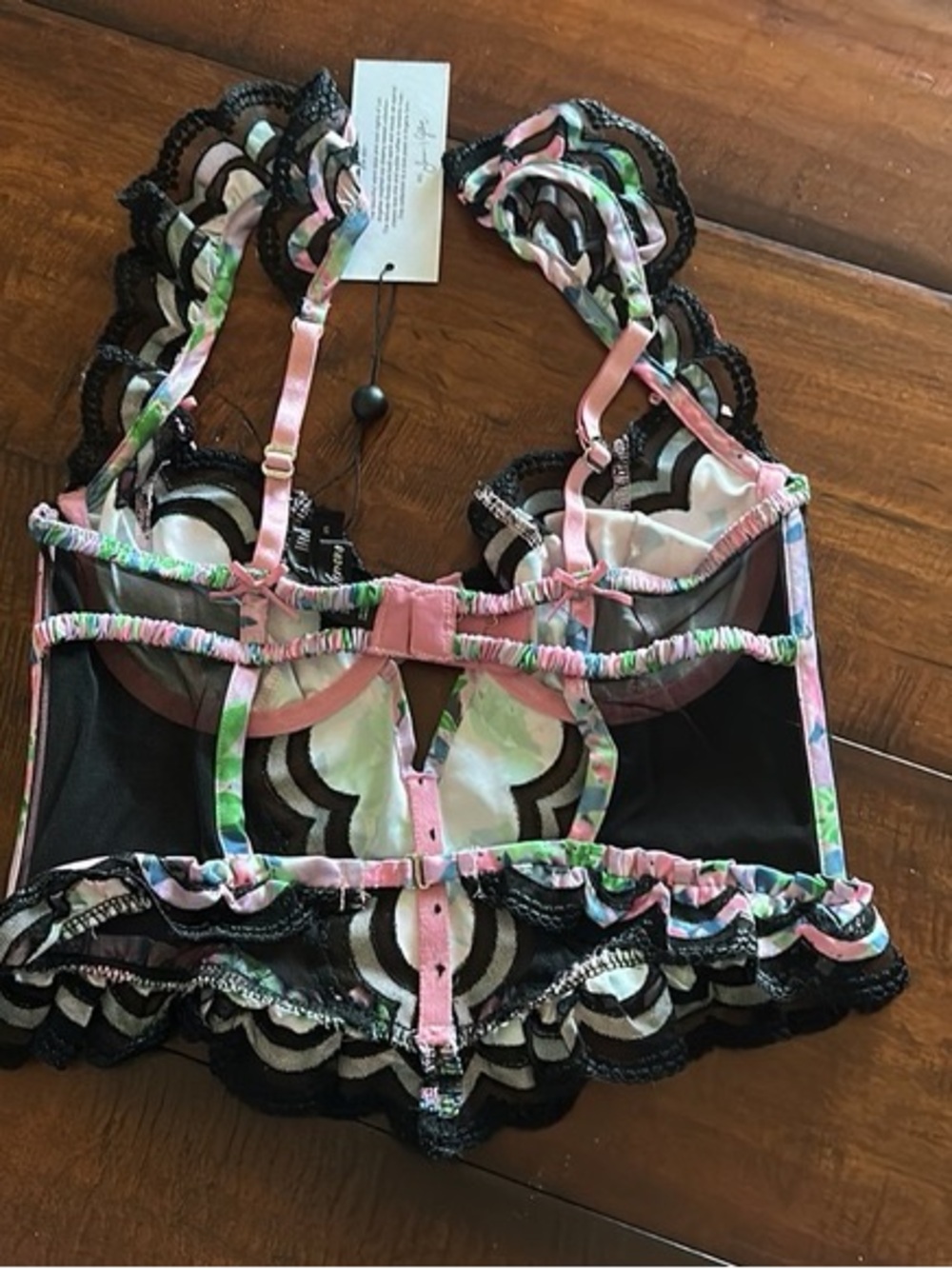 For Love and Lemons ๐ X Victoria Secret Beautiful Floral Bustier Top - NWT - NEW - Picture 4 of 5
